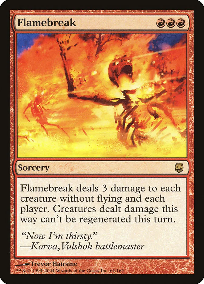 2004 Darksteel Flamebreak rare #61 unlisted card image