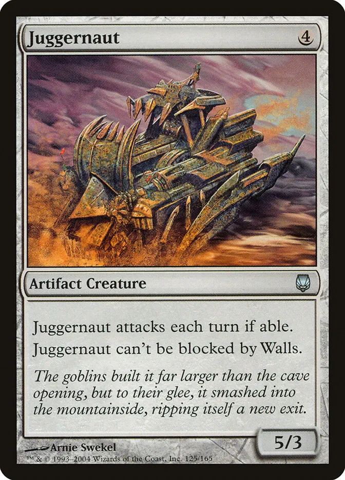 2004 Darksteel Juggernaut uncommon #125 unlisted card image