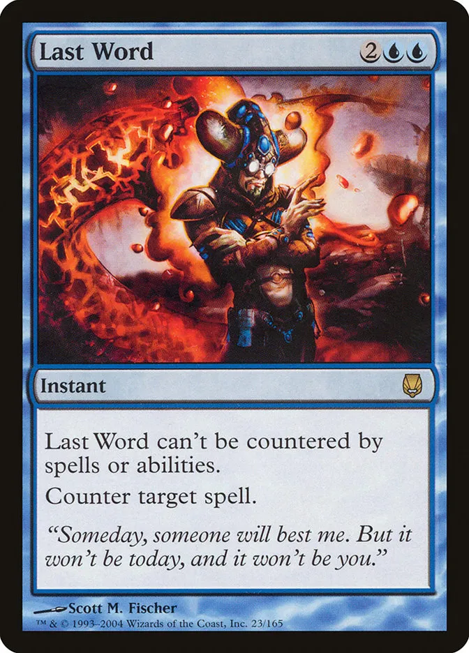 2004 Darksteel Last Word rare #23 unlisted card image