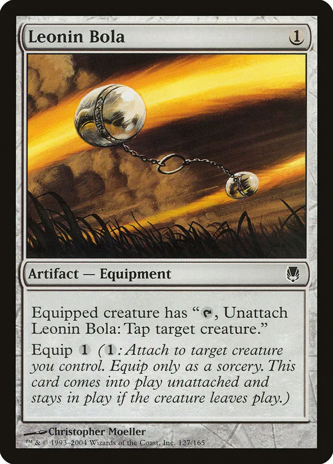 2004 Darksteel Leonin Bola common #127 unlisted card image
