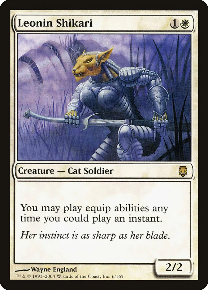 2004 Darksteel Leonin Shikari rare #6 unlisted card image