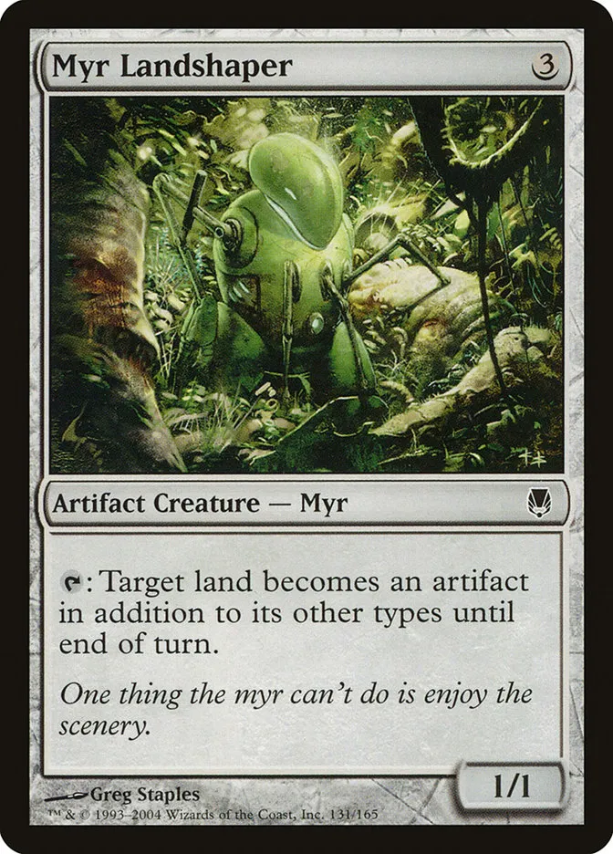 2004 Darksteel Myr Landshaper common #131 unlisted card image