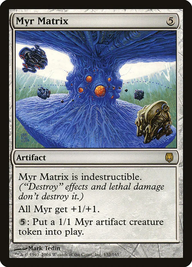 2004 Darksteel Myr Matrix rare #132 unlisted card image