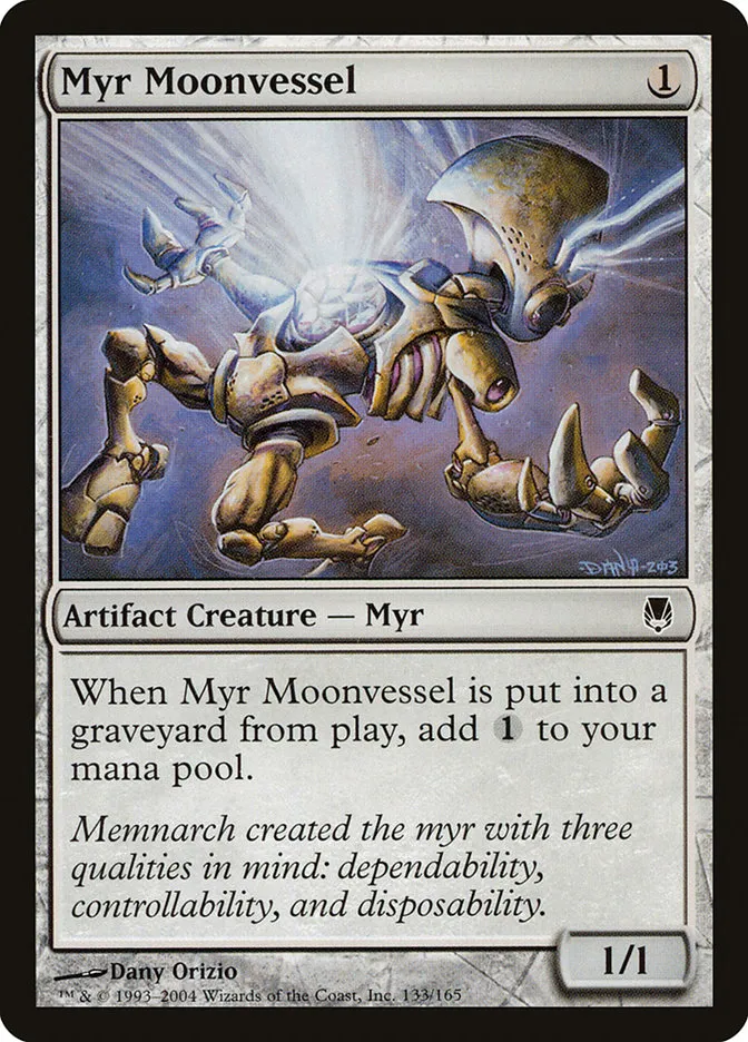 2004 Darksteel Myr Moonvessel common #133 unlisted card image