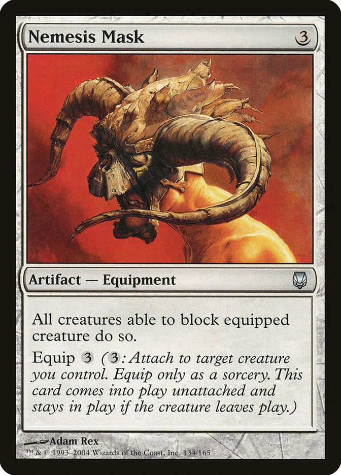 2004 Darksteel Nemesis Mask uncommon #134 unlisted card image