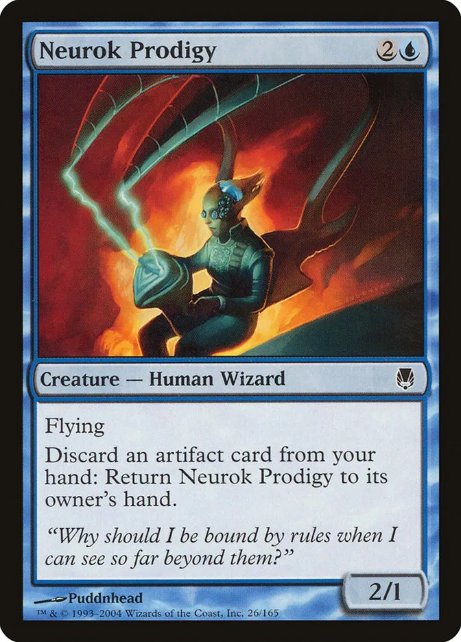 2004 Darksteel Neurok Prodigy common #26 unlisted card image
