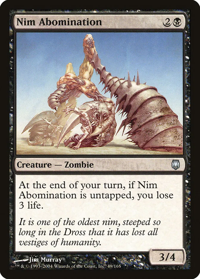 2004 Darksteel Nim Abomination uncommon #49 unlisted card image