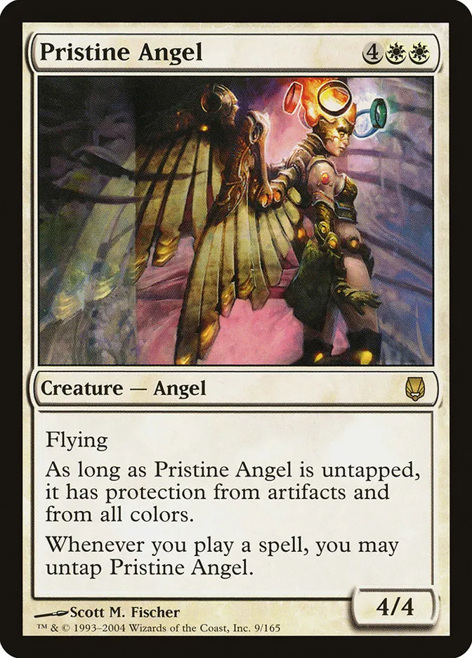 2004 Darksteel Pristine Angel rare #9 unlisted card image