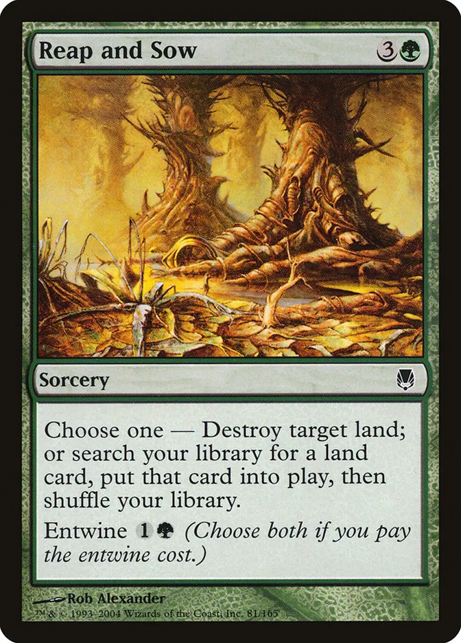 2004 Darksteel Reap and Sow common #81 unlisted card image