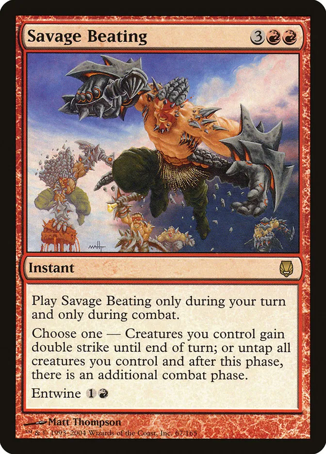 2004 Darksteel Savage Beating rare #67 unlisted card image