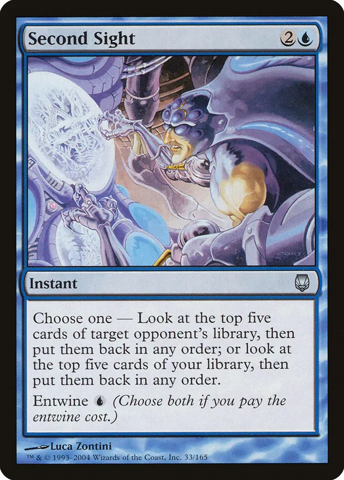 2004 Darksteel Second Sight uncommon #33 unlisted card image