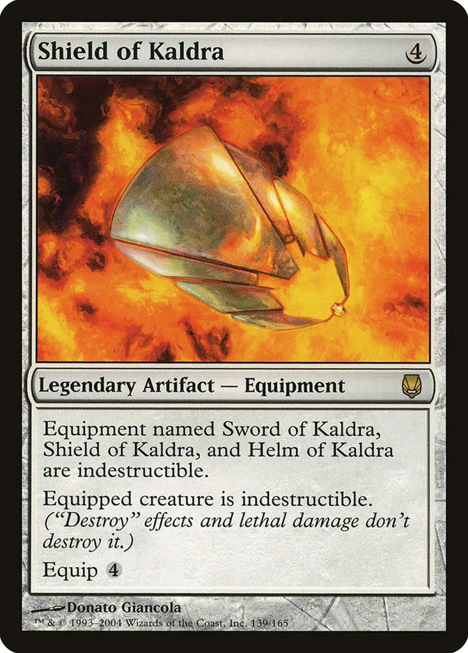 2004 Darksteel Shield of Kaldra rare #139 unlisted card image