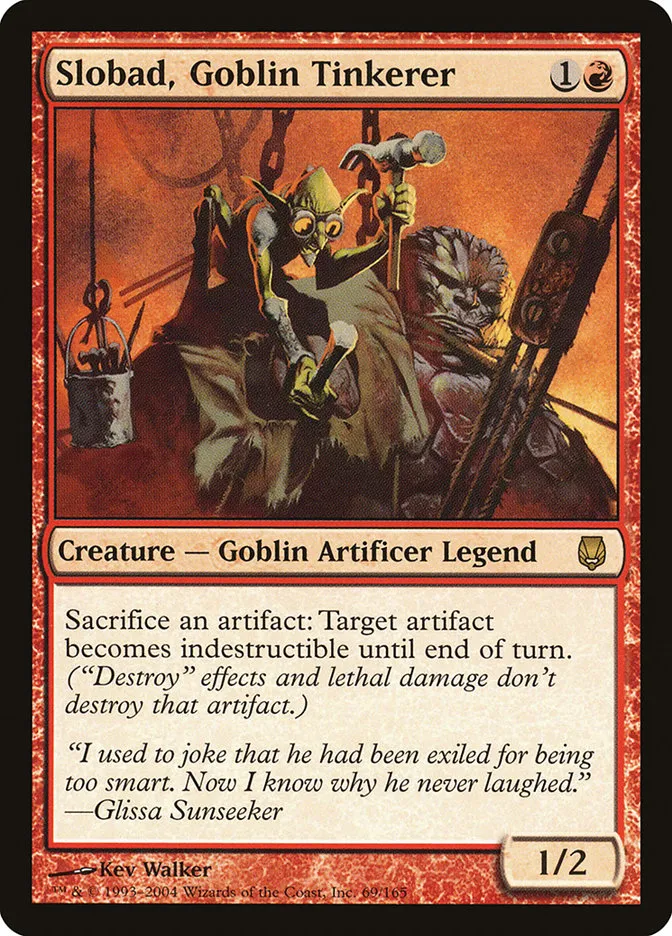 2004 Darksteel Slobad, Goblin Tinkerer rare #69 unlisted card image