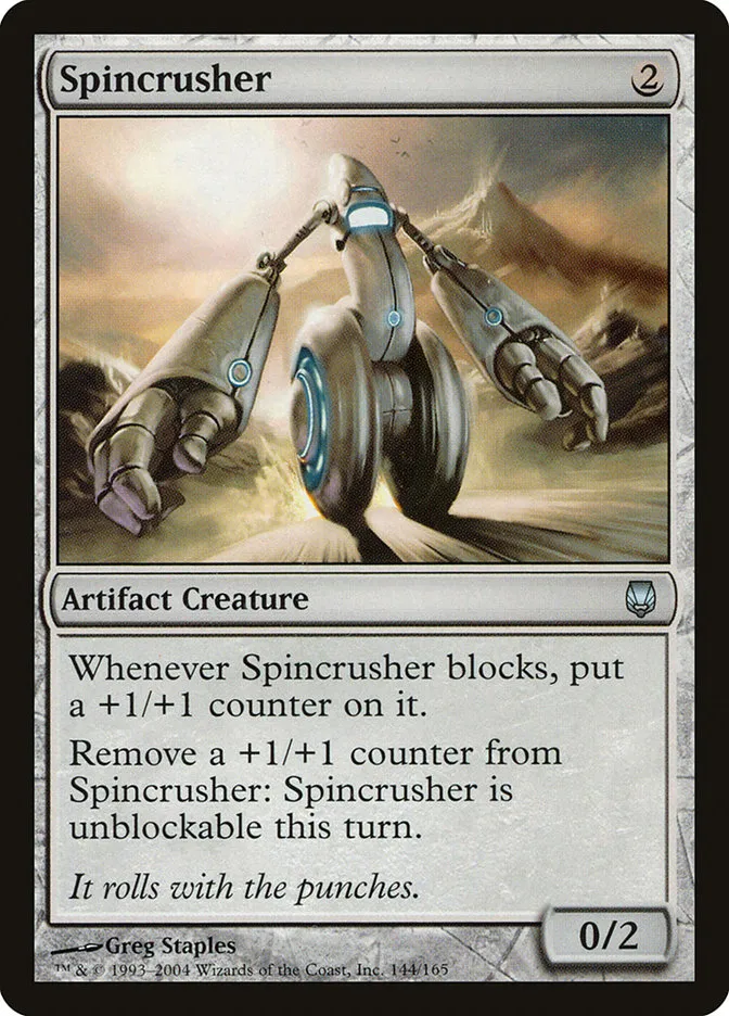 2004 Darksteel Spincrusher uncommon #144 unlisted card image