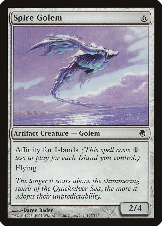 2004 Darksteel Spire Golem common #145 unlisted card image