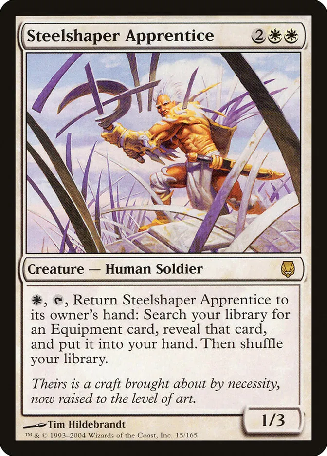 2004 Darksteel Steelshaper Apprentice rare #15 unlisted card image