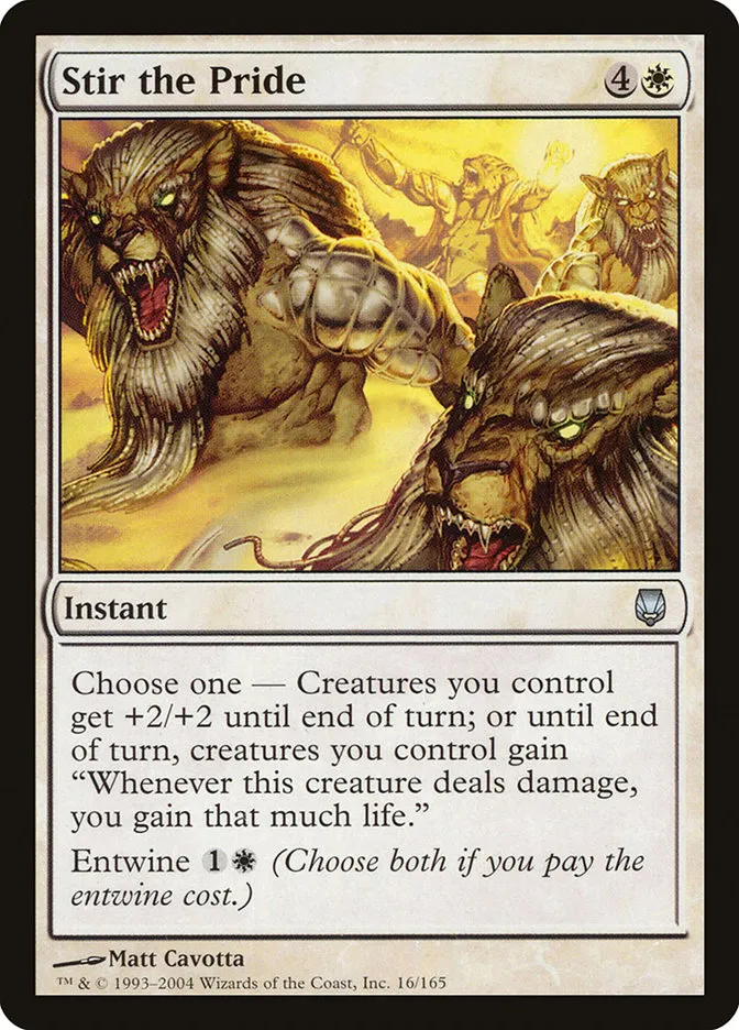 2004 Darksteel Stir the Pride uncommon #16 unlisted card image