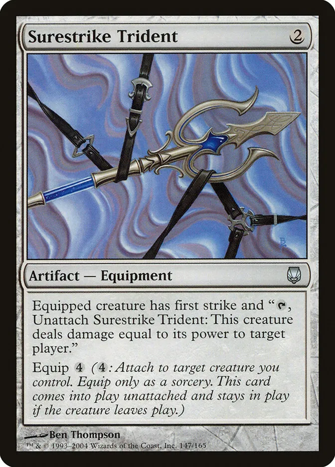 2004 Darksteel Surestrike Trident uncommon #147 unlisted card image