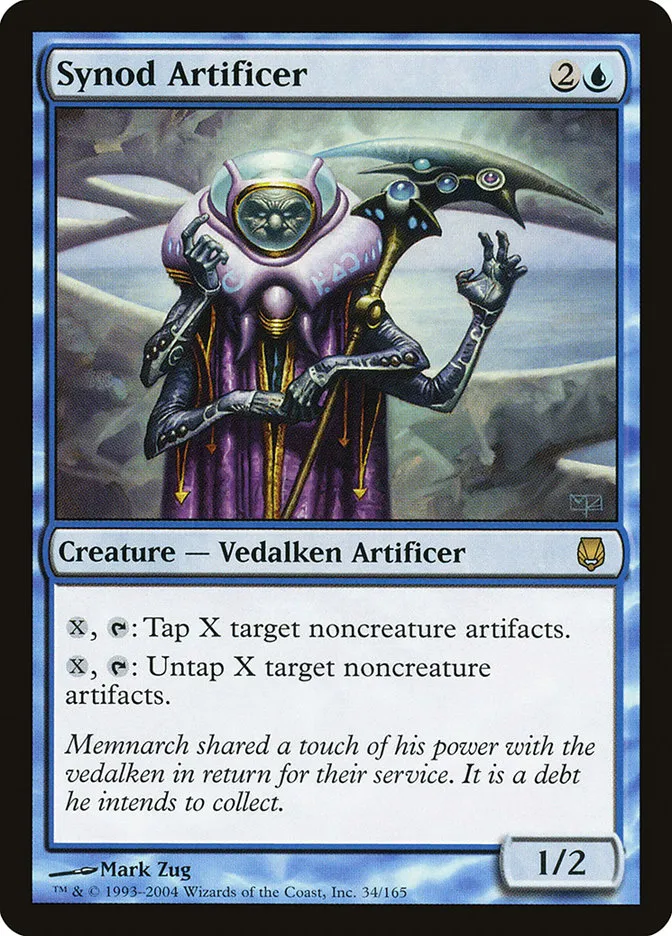 2004 Darksteel Synod Artificer rare #34 unlisted card image