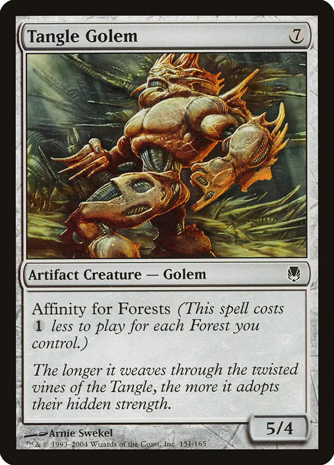 2004 Darksteel Tangle Golem common #151 unlisted card image