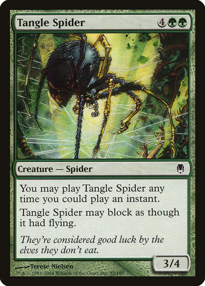 2004 Darksteel Tangle Spider common #85 unlisted card image