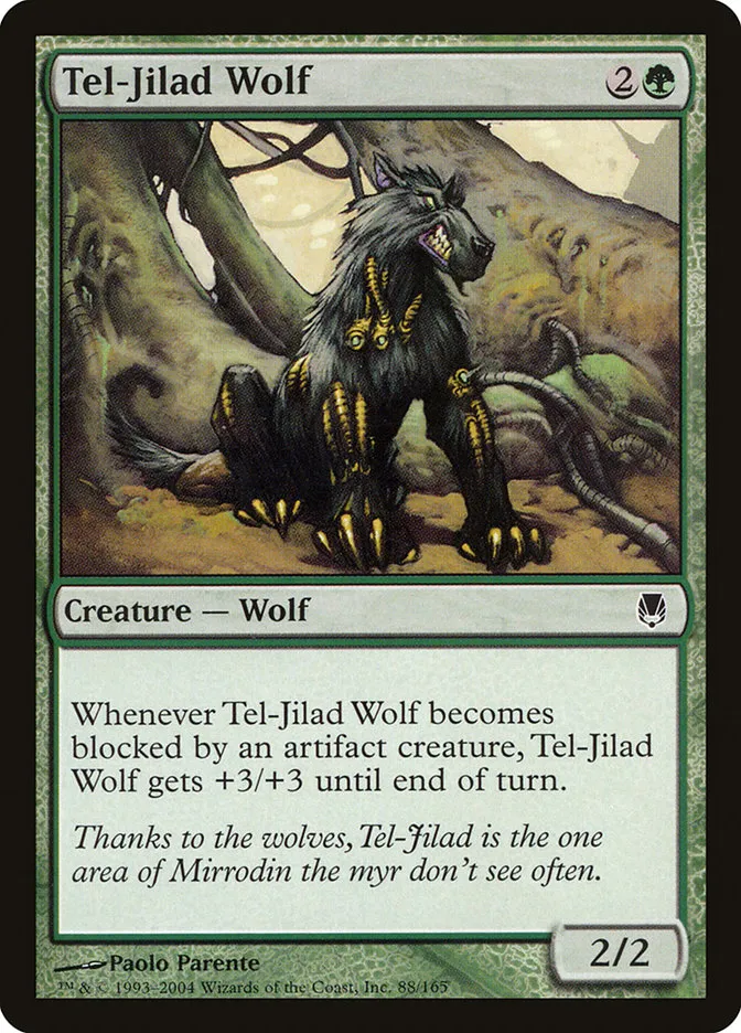 2004 Darksteel Tel-Jilad Wolf common #88 unlisted card image