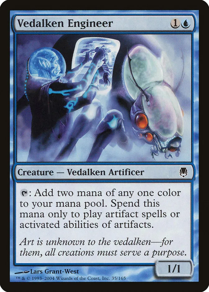 2004 Darksteel Vedalken Engineer common #35 unlisted card image