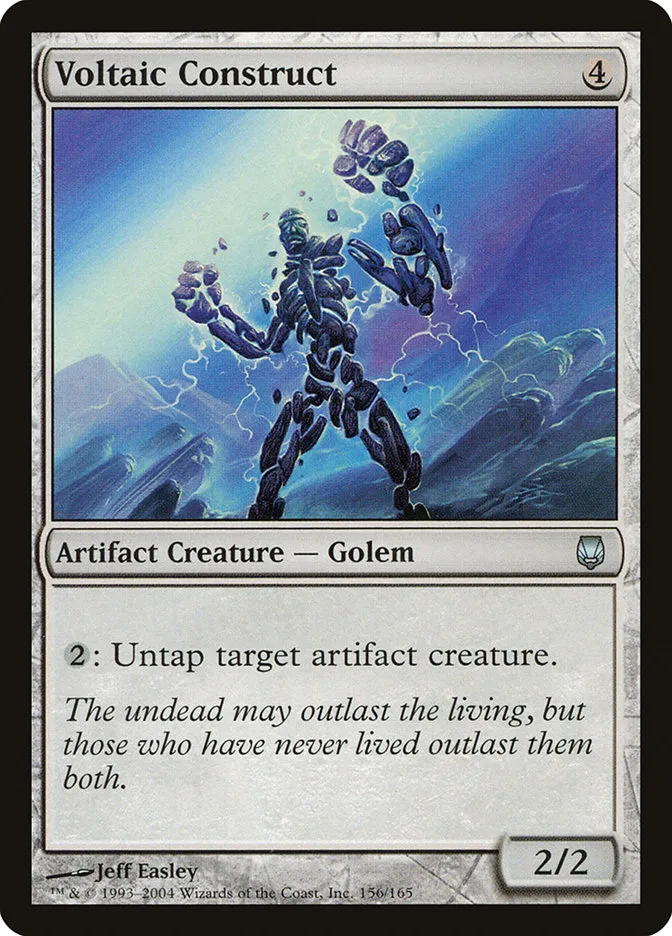 2004 Darksteel Voltaic Construct uncommon #156 unlisted card image