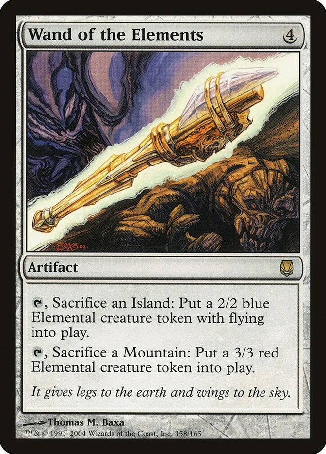 2004 Darksteel Wand of the Elements rare #158 unlisted card image