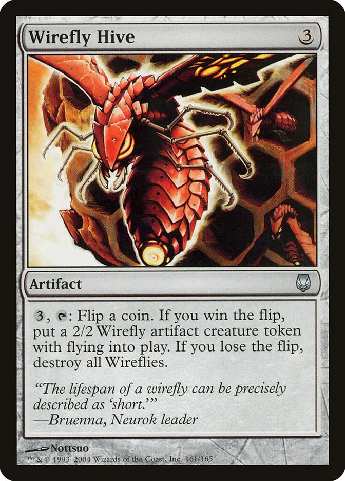 2004 Darksteel Wirefly Hive uncommon #161 unlisted card image