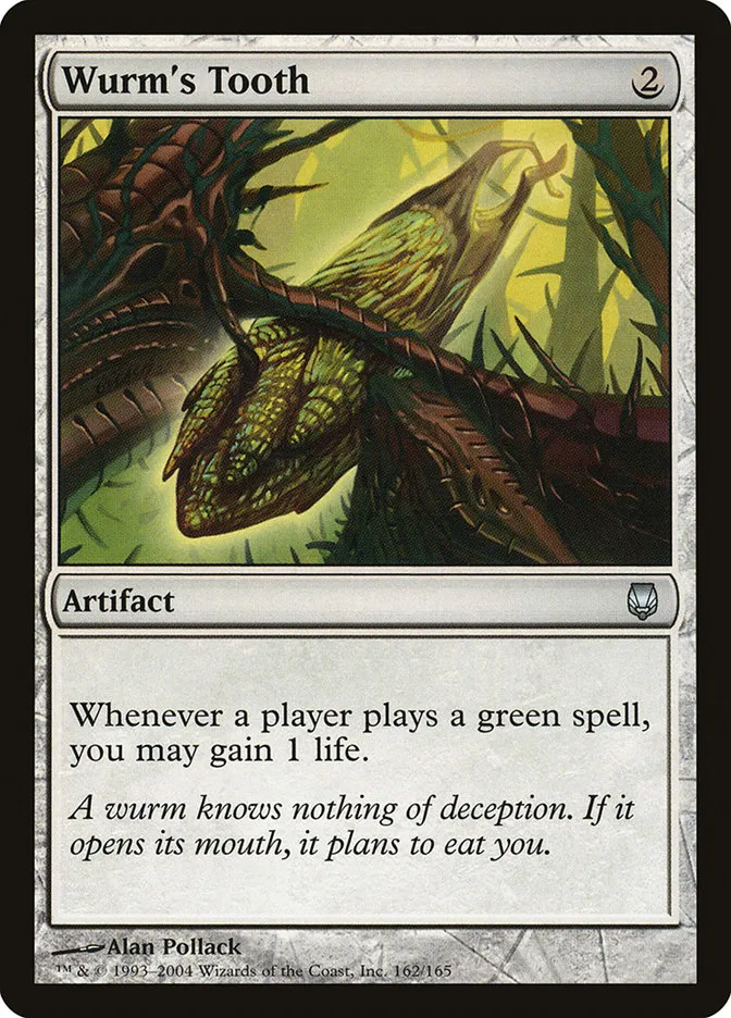 2004 Darksteel Wurm's Tooth uncommon #162 unlisted card image