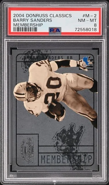 2004 Donruss Barry Sanders Classics Membership #M-2 card image