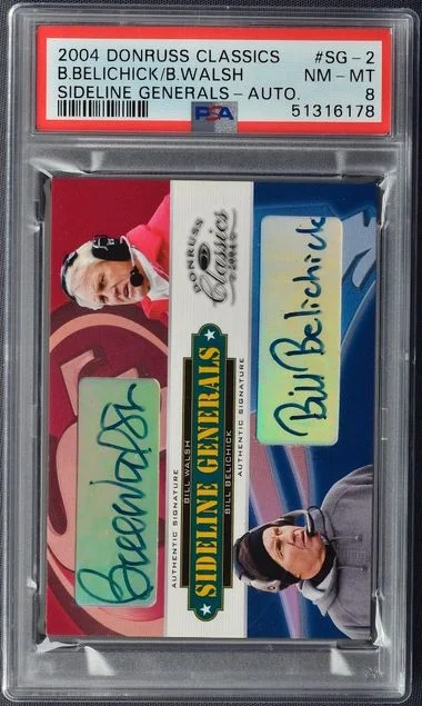 2004 Donruss Bill Belichick/Bill Walsh Classics Sideline Generals Signatures #SG-2 card image