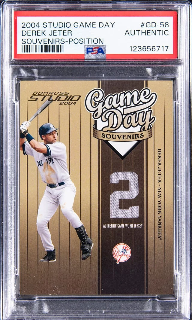 2004 Donruss Derek Jeter Studio Game Day Souvenirs Position #GD58 card image