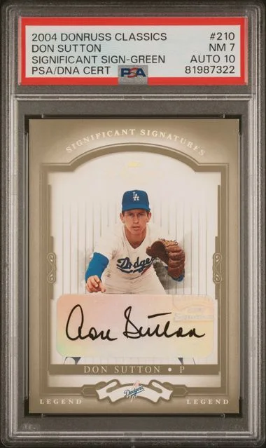 2004 Donruss Don Sutton Classics Significant Signatures-Green #210 card image