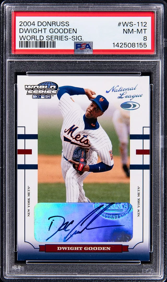2004 Donruss Dwight Gooden World Series Signatures #WS-112 card image