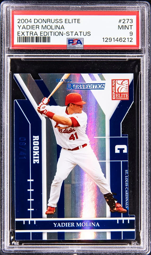 2004 Donruss Elite Extra Edition Yadier Molina Status #273 card image