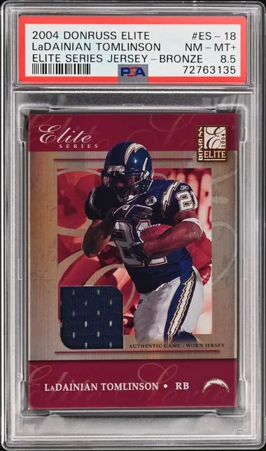 2004 Donruss Elite Series LaDainian Tomlinson Jersey Bronze #ES-18 card image