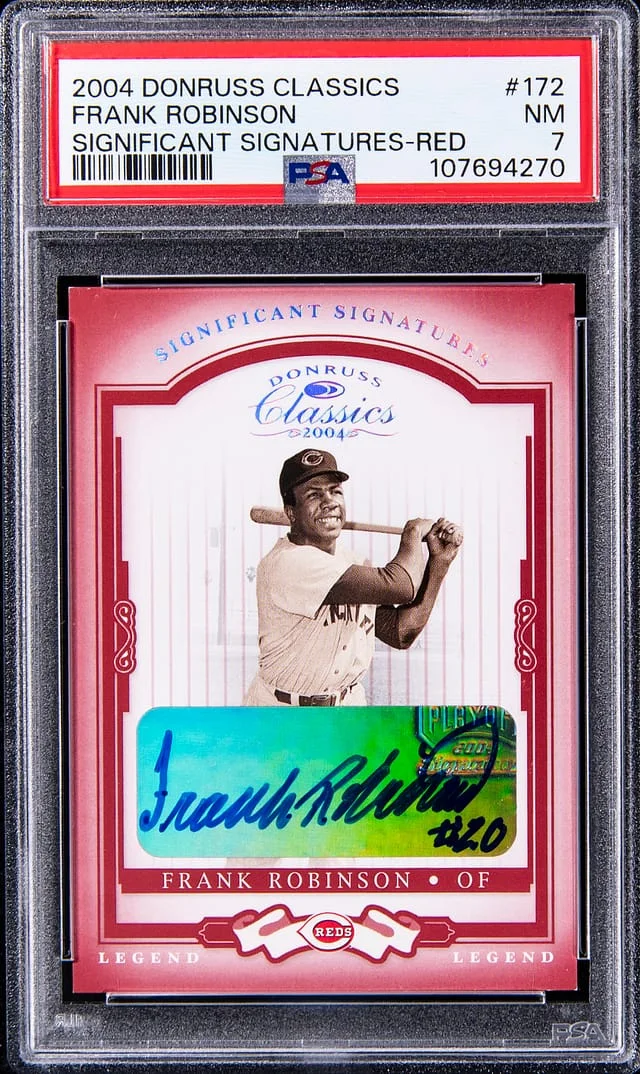 2004 Donruss Frank Robinson Classics Significant Signatures Red #172 card image