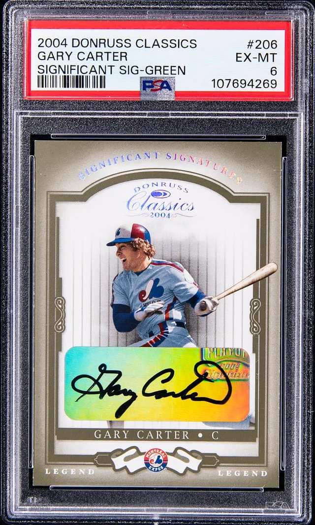 2004 Donruss Gary Carter Classics Significant Signatures Green #206 card image
