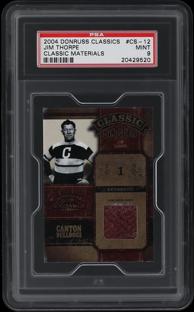 2004 Donruss Jim Thorpe Classics Classic Materials #CS-12 card image