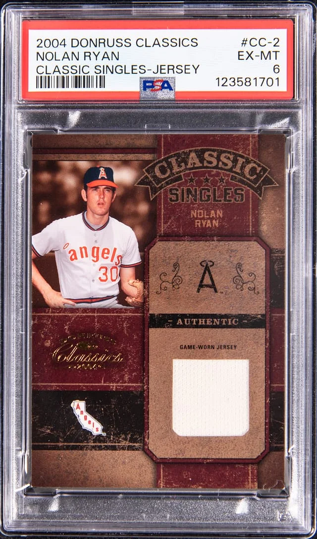 2004 Donruss Nolan Ryan Classics Classic Singles Jersey #CC-2 card image