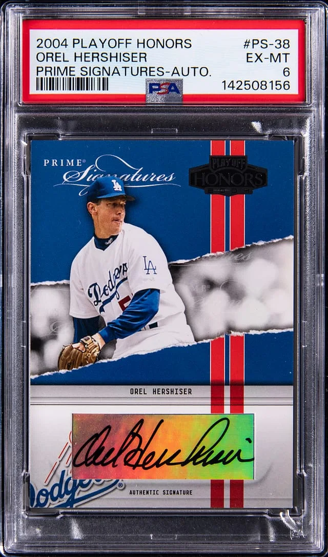 2004 Donruss Orel Hershiser Playoff Honors Prime Signatures Autographs #PS-38 card image