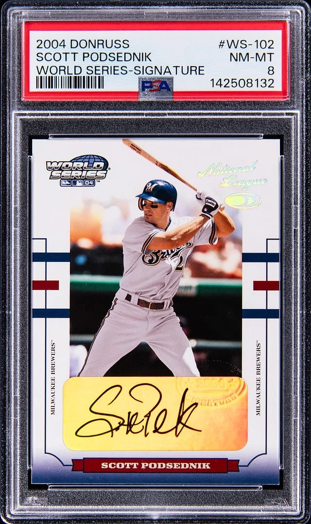 2004 Donruss Scott Podsednik World Series Signature #WS-102 card image