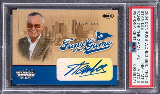 2004 Donruss Stan Lee World Series Fans Of The Game Autograph #FG-2 card image