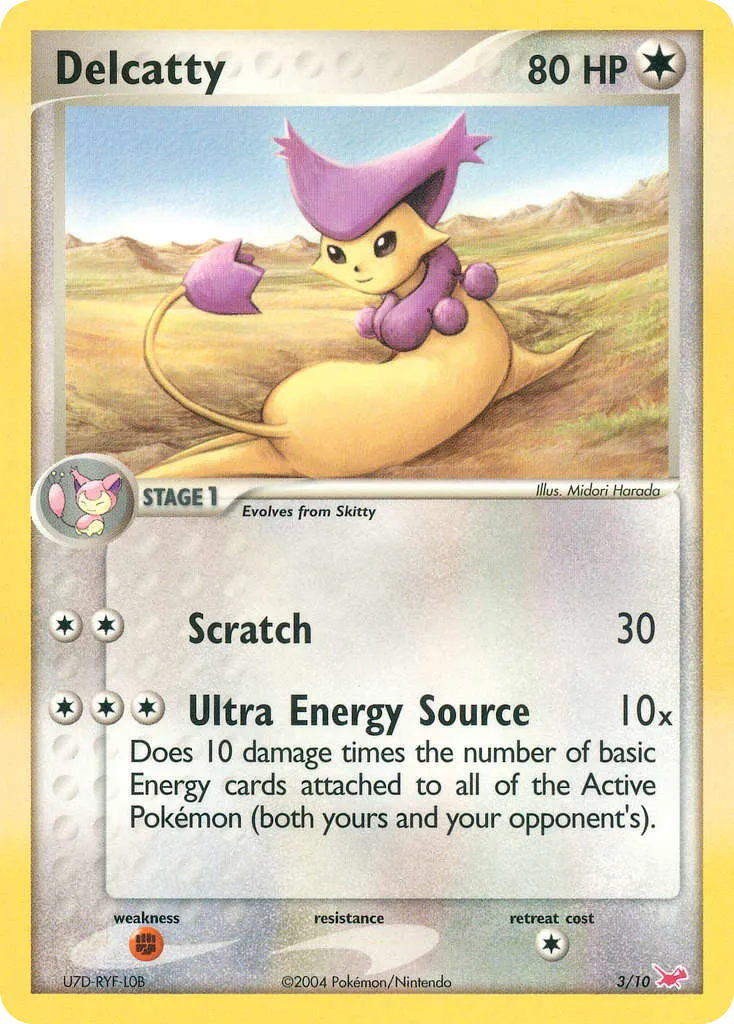 2004 EX Trainer Kit Latias Delcatty Trainer Kit #03/10 Trainer Kit card image