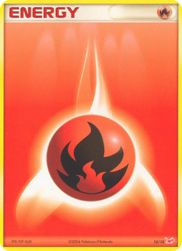 2004 EX Trainer Kit Latias Fire Energy Common #10/10 Common card image