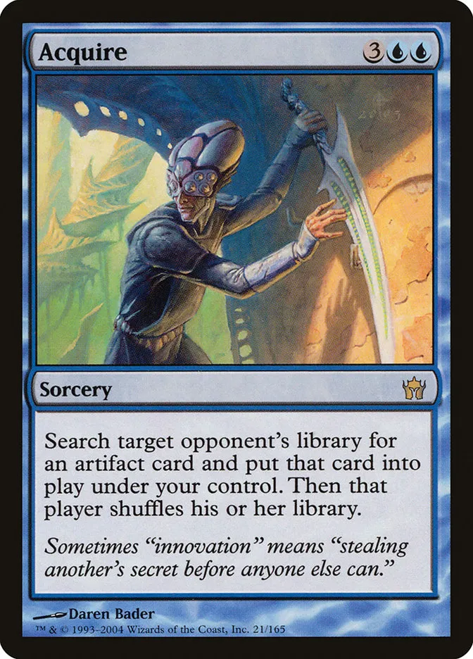 2004 Fifth Dawn Acquire rare #21 unlisted card image