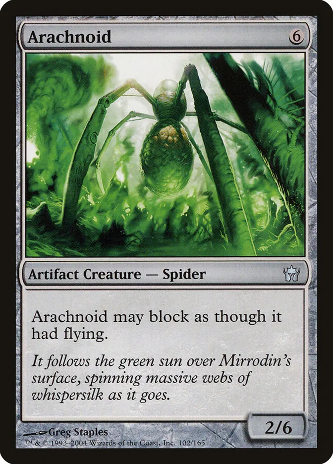 2004 Fifth Dawn Arachnoid uncommon #102 unlisted card image