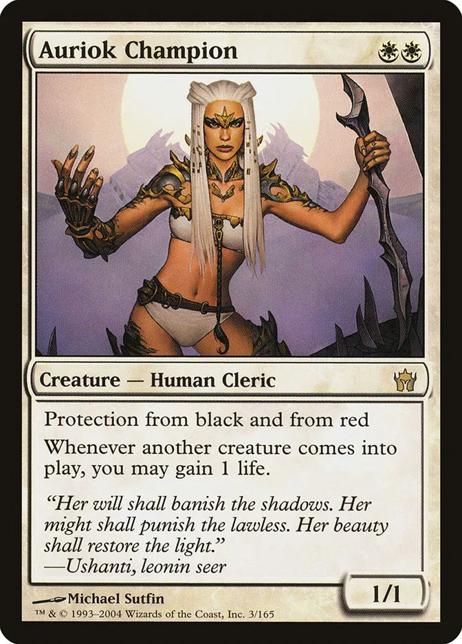 2004 Fifth Dawn Auriok Champion rare #3 unlisted card image